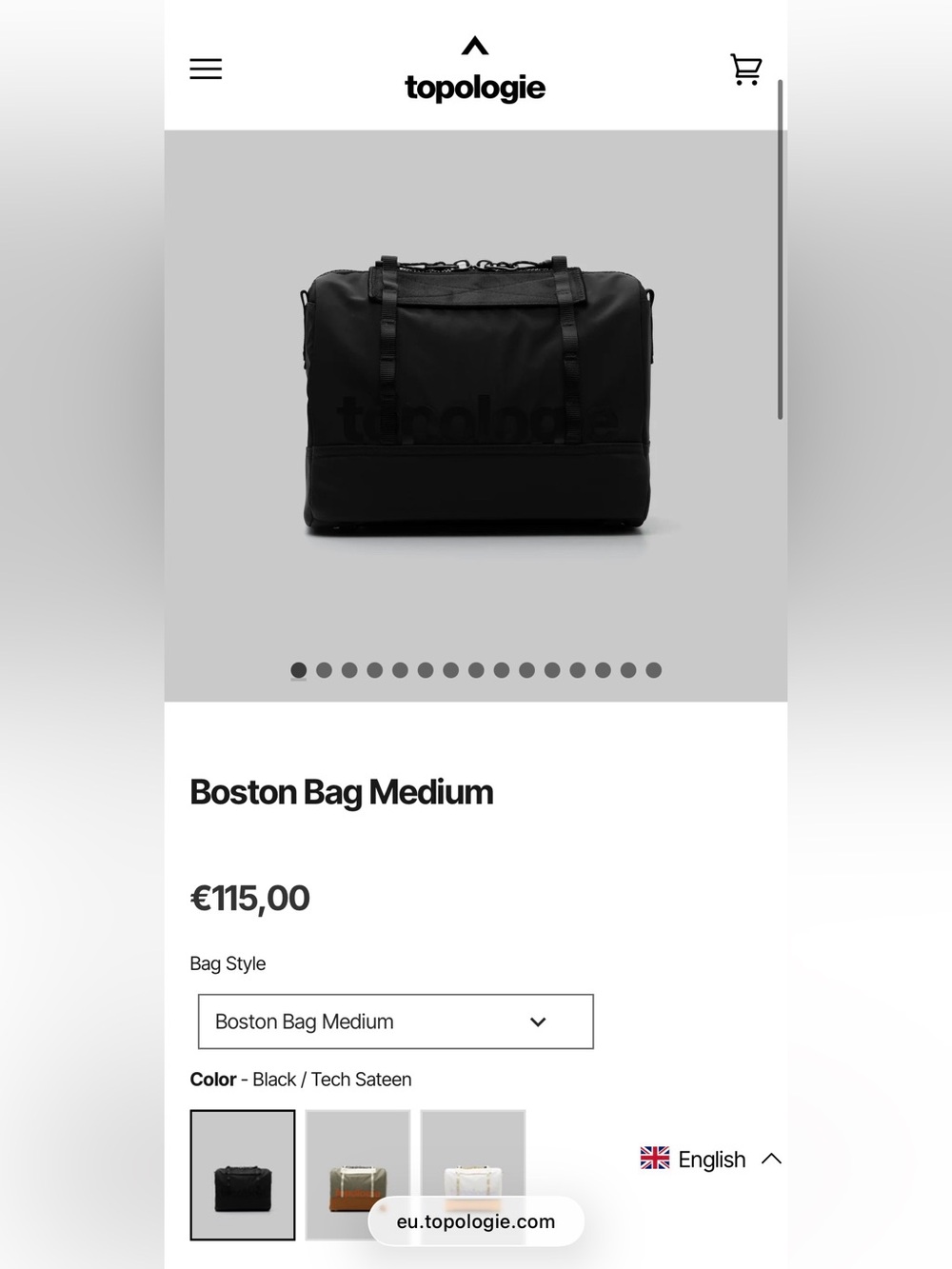 Boston Bag Medium - Black